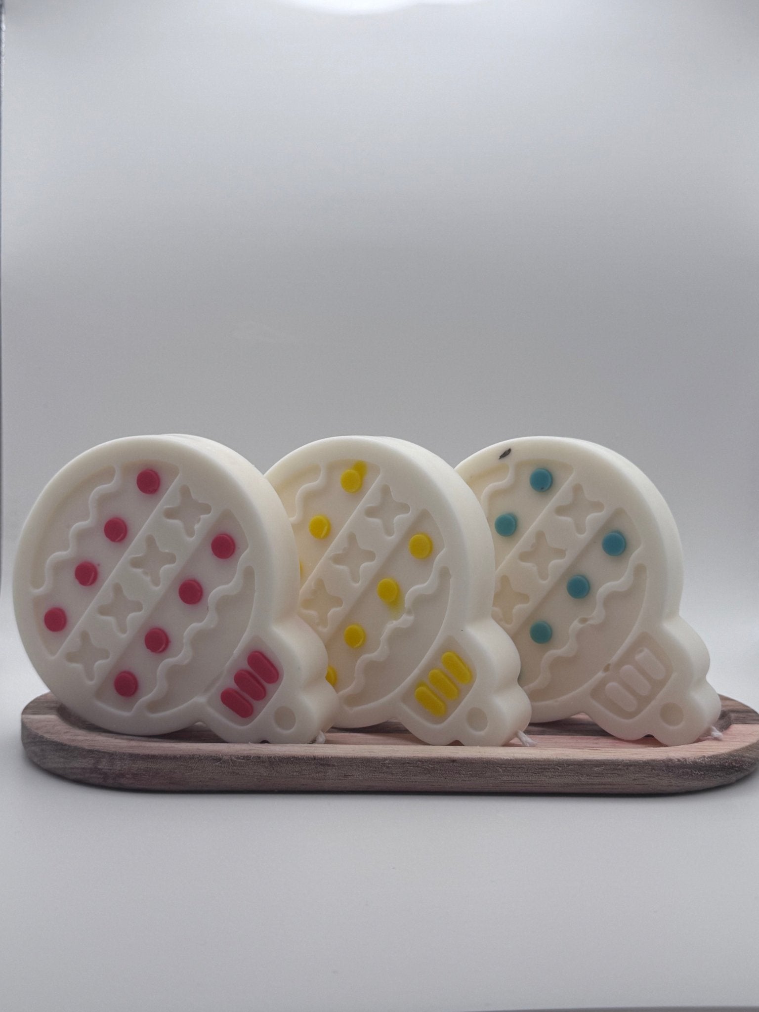 Bunte Weihnachtskugeln 3er Set - Velvet Light