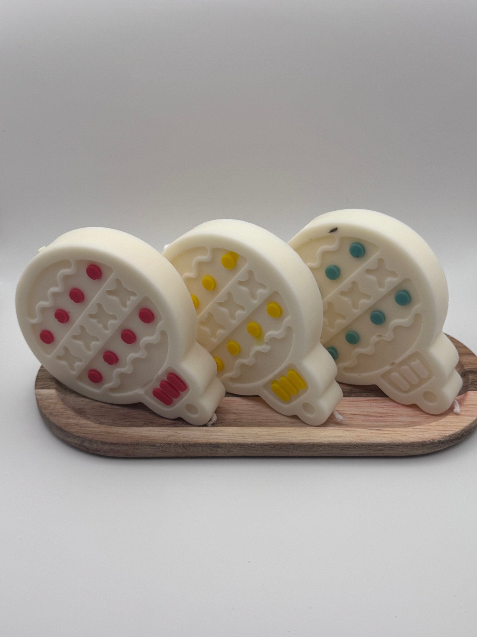 Bunte Weihnachtskugeln 3er Set - Velvet Light