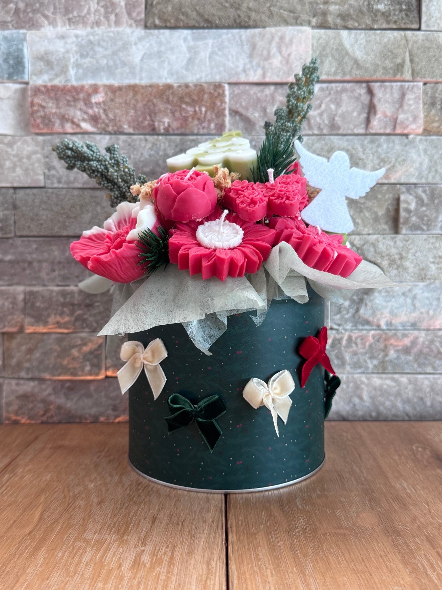 Weihnachts Strauss klein - Velvet Light