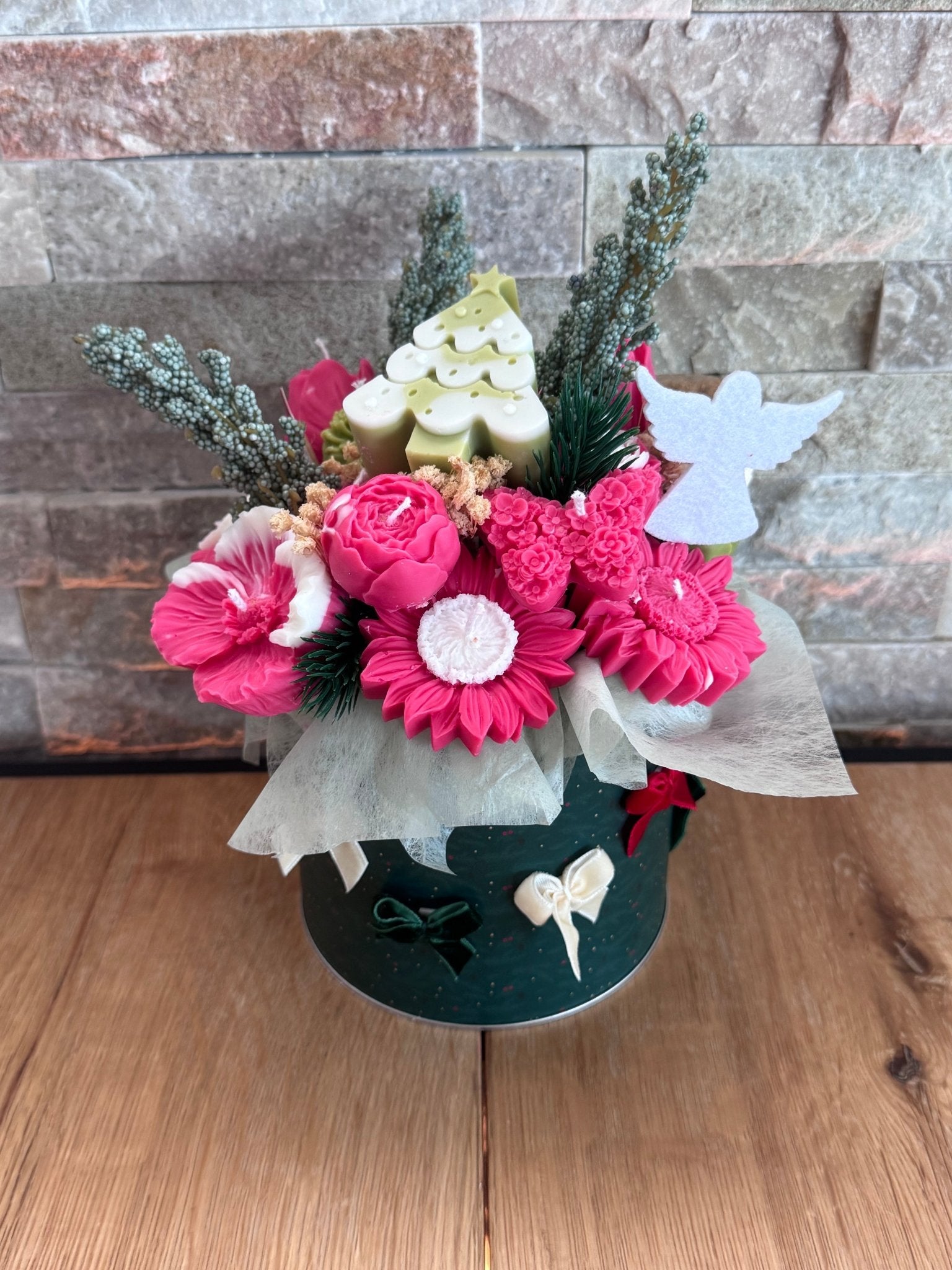 Weihnachts Strauss klein - Velvet Light